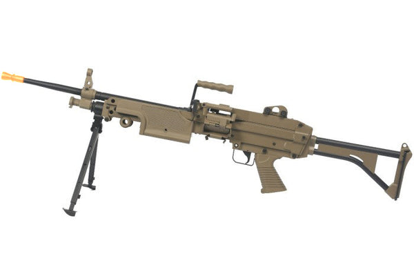 A&K Cybergun FN M249 MK1 MINIMI SAW FULL METAL GEL BLASTER LMG DE