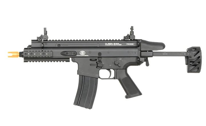 Cybergun FN Herstal SCAR-SC Compact AEG gel blaster replica with detailed design and features.