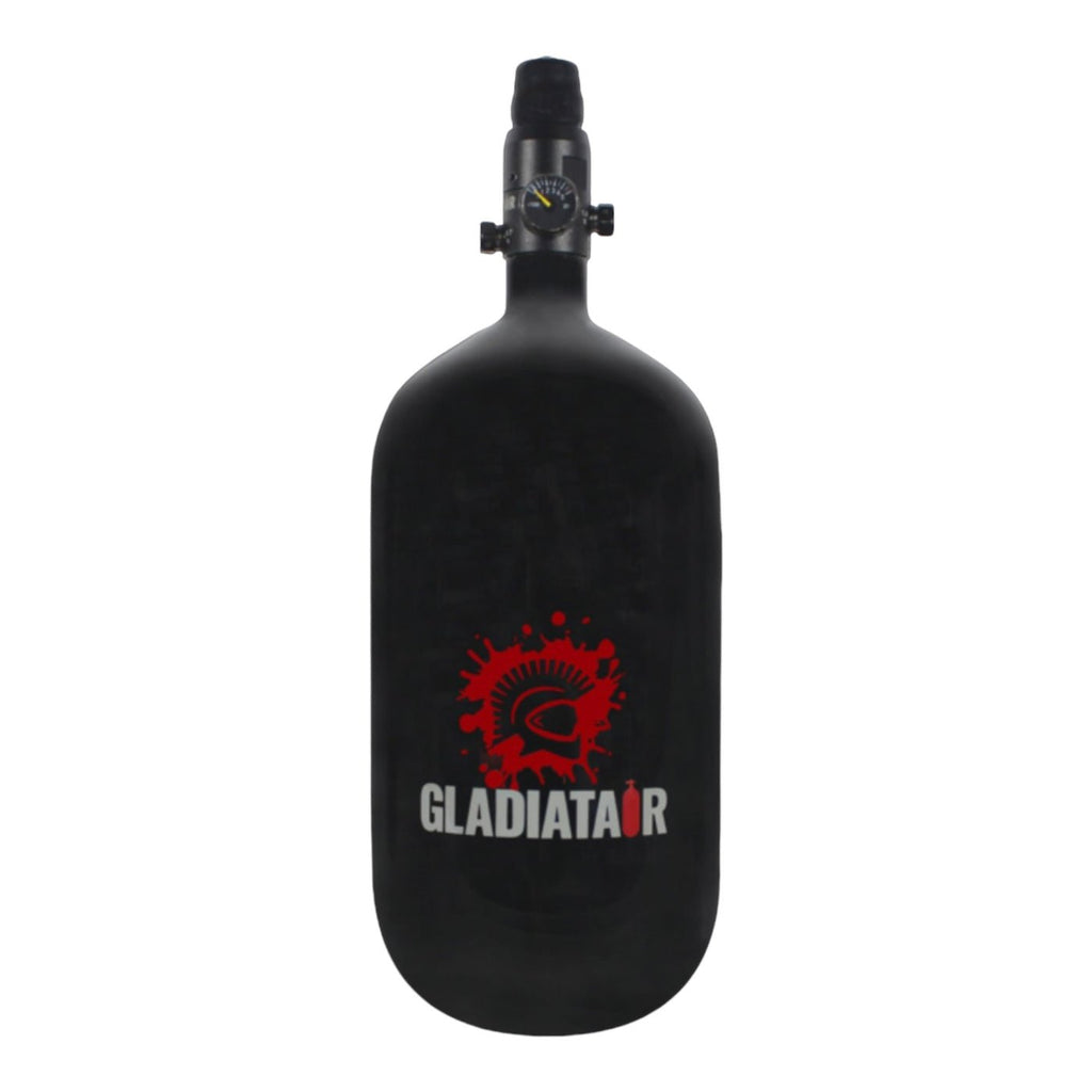 Gladiatair U98 carbon fibre air tank with 4.5K regulator, lightweight and durable, ideal for optimal performance.