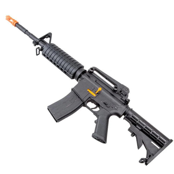 JM M4A1 Gen9 airsoft gun with removable design, extendable butt stock, and V2 gearbox for high velocity.