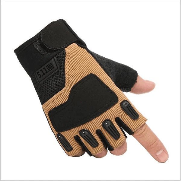 511 Half - Finger Gloves - Black / Tan - Azraels Armoury