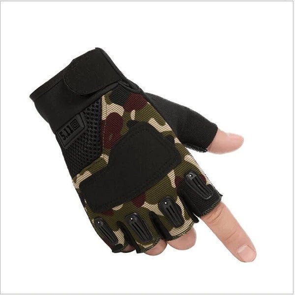 511 Half - Finger Gloves - Camo - Azraels Armoury